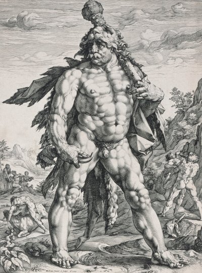 The Great Hercules by Hendrik Goltzius